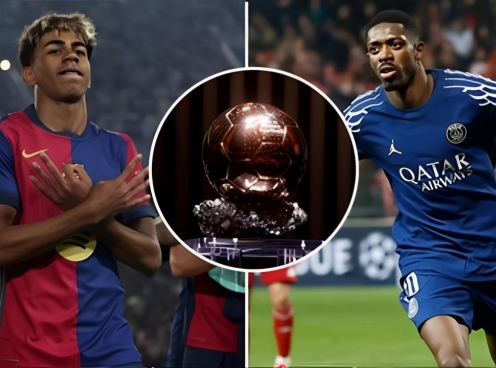 Dembele bị gạt khỏi cuộc đua Quả bóng vàng với Yamal