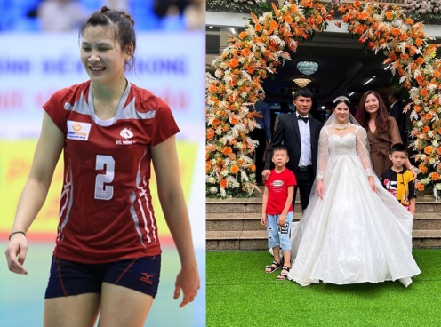 Búp bê bóng chuyền Âu Hồng Nhung chính thức thành 'vợ người ta'