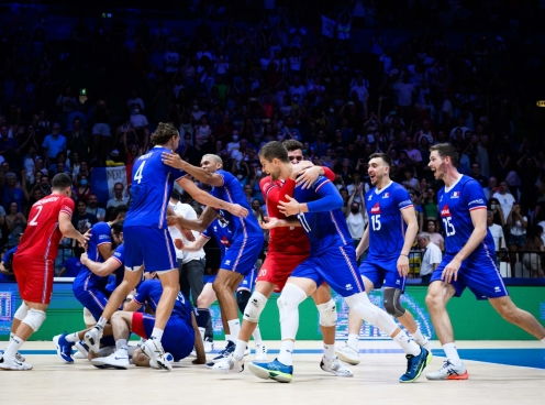 Đánh bại Mỹ sau 5 set kịch tính, tuyển nam Pháp trở thành nhà vô địch VNL 2022