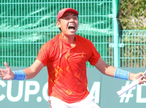 Hoàng Nam gặp khó, quần vợt Việt Nam vẫn ra quân thuận lợi ở Davis Cup