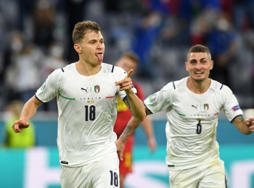 Video Bỉ 0-1 Italia: Cú sút thành bàn quá đẳng cấp của Barella