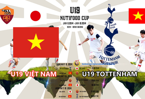 TRỰC TIẾP U19 Việt Nam vs U19 Tottenham 18h00 ngày 10/01