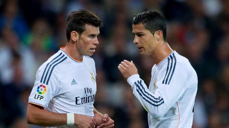 Gareth Bale được chia sẻ quyền đá phạt cùng với Ronaldo