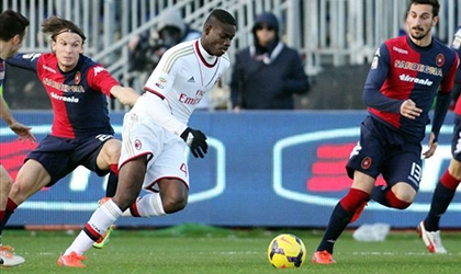 AC Milan lội ngược dòng kịch tính trước Cagliari, Seedorf có chiến thắng thứ 2