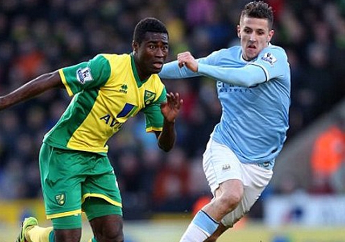 Hàng công bế tắc Man City để Norwich City cầm chân đáng tiếc