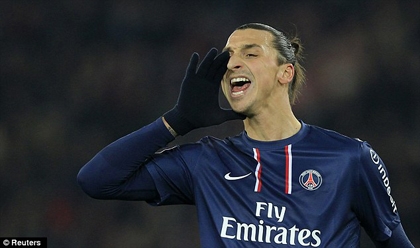 Ibrahimovic xuất sắc nhất tháng Giêng ở Ligue 1