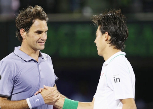 Video tennis: Roger Federer thua ngược Nishikori tại tứ kết Miami Mastes