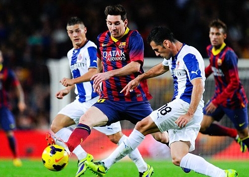 Messi tịt ngòi trên sân của Espanyol từ năm 2009