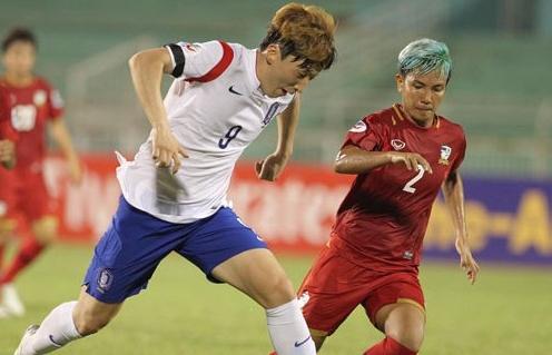 VCK Asian Cup nữ 2014: Hàn Quốc đánh bại nhà ĐKVĐ SEA Games với tỷ số 4-0