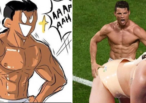 Ảnh chế độc màn ăn mừng bàn thắng của Cris Ronaldo