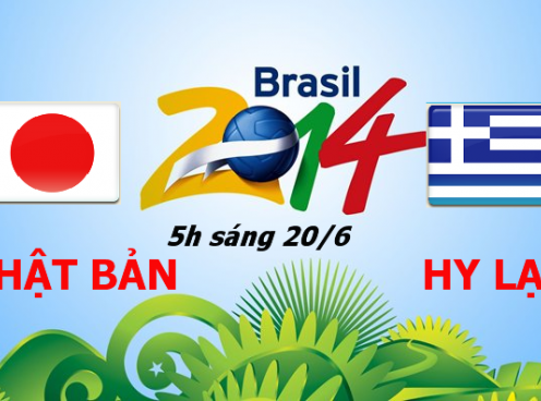 Link sopcast Nhật Bản vs Hy Lạp trực tiếp 05h00 ngày 20/6