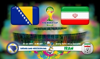 Link sopcast trận Bosnia vs Iran - bảng F World Cup 2014