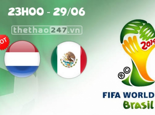 Hà Lan vs Mexico 23h00 ngày 29/6