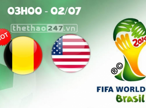 Bỉ vs Mỹ 03h00 ngày 02/7