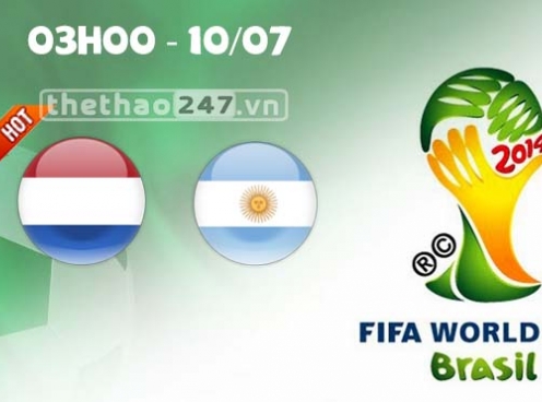 VIDEO BÀN THẮNG Hà Lan vs Argentina Bán kết WC 2014