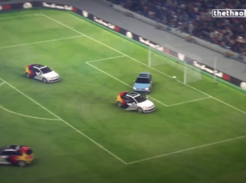 VIDEO: Độc đáo màn tái hiện trận chung kết World Cup 2014 bằng siêu xe