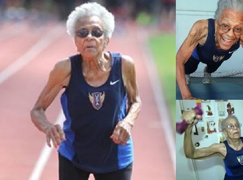 VIDEO: Thán phục cụ bà 99 tuổi lập kỉ lục thế giới chạy 100m