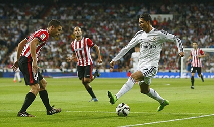 Cris Ronaldo lập hat-trick, Real đè bẹp Bilbao