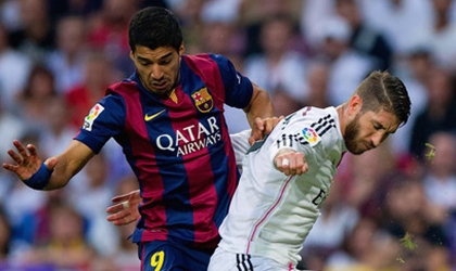 Suarez: Dù sao thì Barca vẫn xếp trên Real