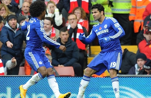 Liverpool 1-2 Chelsea: Costa giúp Blues giành trọn 3 điểm