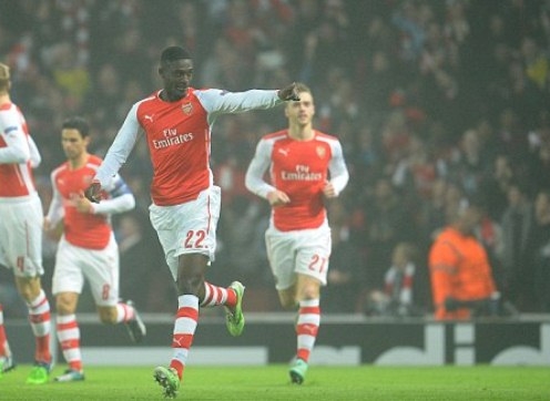 VIDEO: Phút 2' - Sanogo mở tỷ số cho Arsenal