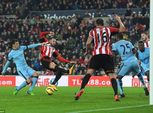 Video clip bàn thắng: Sunderland 1-4 Man City - Aguero lại lập cú đúp