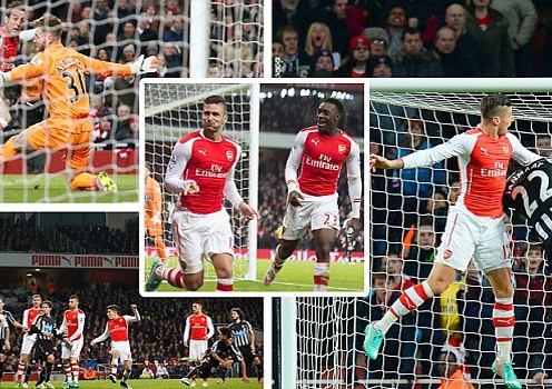 Arsenal 4-1 Newcastle: Pháo nổ liên hồi