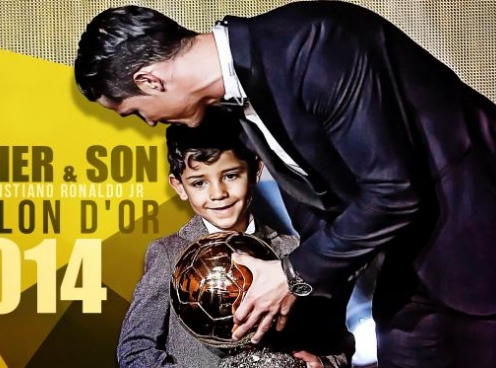 VIDEO: Ronaldo giới thiệu con trai với Messi