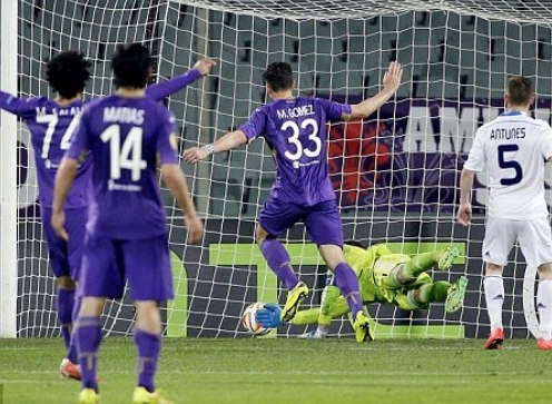 Video clip bàn thắng: Fiorentina 2-0 Dynamo Kyiv (Tứ kết Europa League)