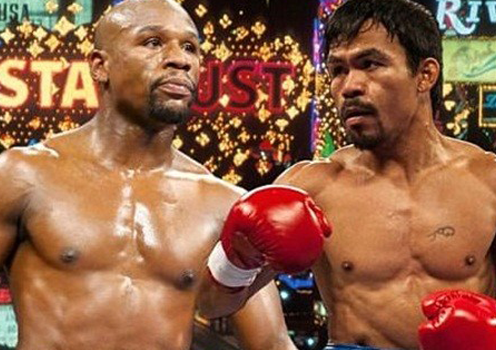 Vé trận siêu quyền Anh Mayweather - Pacquiao bán sạch trong một phút