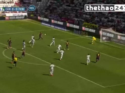 VIDEO: Rakitic vuốt bóng đẹp mắt mở tỉ số cho Barca