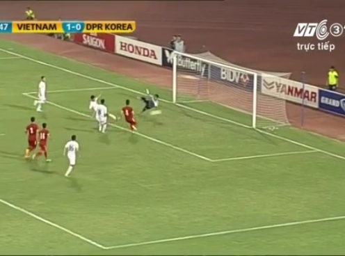 VIDEO: Bàn thắng gỡ hòa 1-1 của các cầu thủ CHDCND Triều Tiên