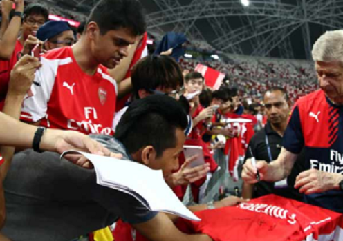 HLV Wenger nói gì trước trận đấu gặp Singapore?