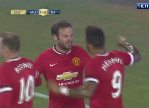 VIDEO: Mata ghi bàn mở tỷ số cho Man Utd - phút 32