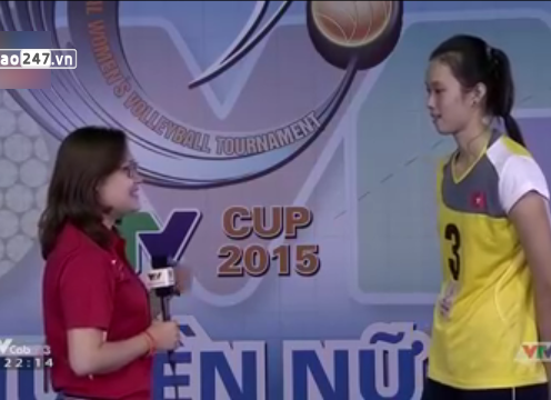 VIDEO: Bật mí về chiều cao khủng của chủ công trẻ Trần Thanh Thúy (VTV Cup 2015)