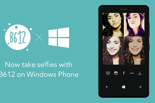 LINE ra mắt ứng dụng chụp ảnh Selfie B612 dành cho Windows Phone