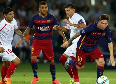 Video bàn thắng: Barcelona 5-4 Sevilla (Siêu Cúp Châu Âu)