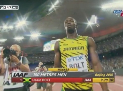 VIDEO: Usain Bolt vô địch nội dung 100m tại giải điền kinh thế giới