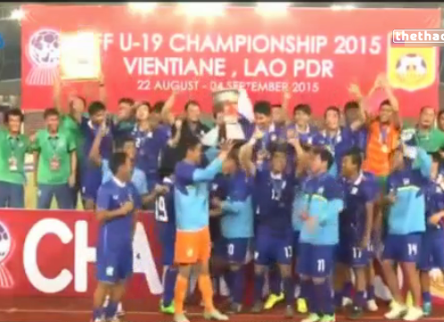 VIDEO: U19 Thái Lan ăn mừng chức vô địch Đông Nam Á lần thứ 4