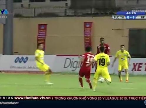 Video bàn thắng: Thanh Hóa 0-1 Hải Phòng (Vòng 25 - V.League 2015)