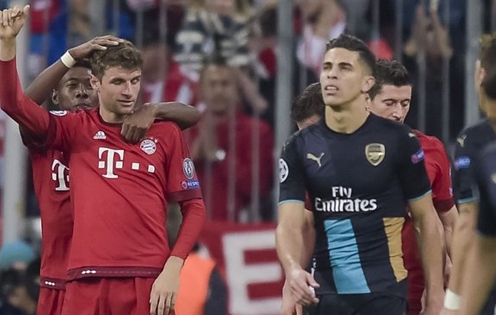 Bị Bayern 'làm gỏi', Arsenal gần hết cơ hội đi tiếp