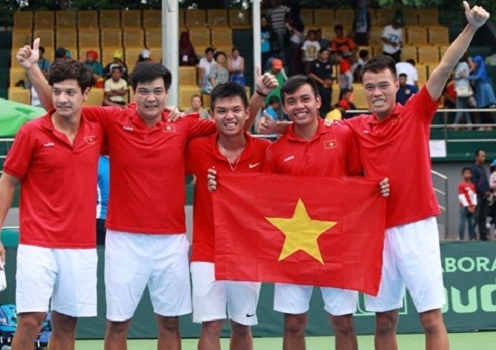 Đánh bại Indonesia, tuyển VN chờ người Thái tại vòng 2 Davis Cup