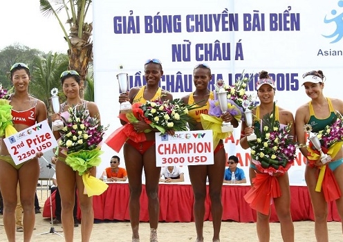 Lịch truyền hình trực tiếp giải bóng chuyền bãi biển nữ Châu Á 2016