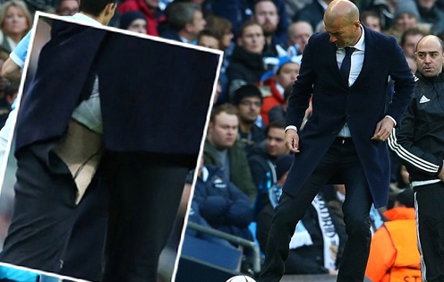 HLV Zidane lại... rách quần vì chỉ đạo quá máu lửa