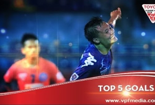 Siêu phẩm của Thành Lương dẫn dầu top 5 bàn thắng đẹp nhất vòng 8 V-League 2016
