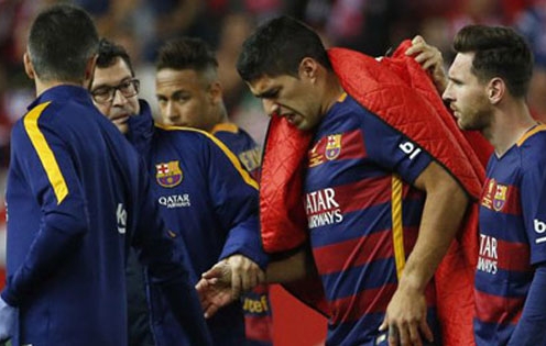 Chấn thương, Suarez có thể lỡ Copa America 2016