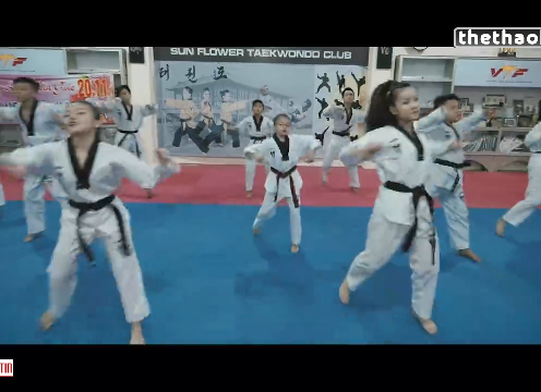 VIDEO: Màn đồng diễn đẹp mắt của các võ sỹ Taekwondo Việt Nam
