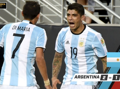 Video bàn thắng: Argentina 2-1 Chile (Vòng bảng Copa America 2016)