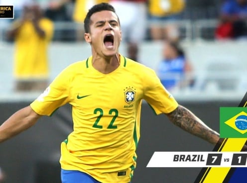 VIDEO: Cú hattrick đẳng cấp của Coutinho vào lưới Haiti