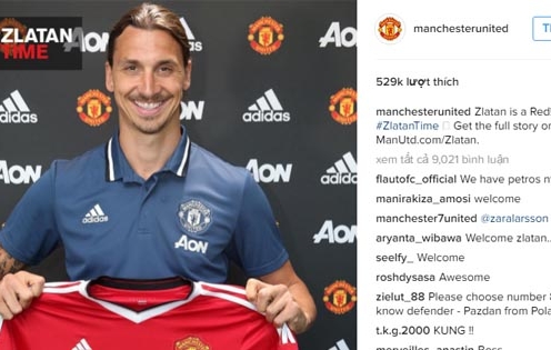 Ibrahimovic bất ngờ lập thêm kỷ lục tại M.U